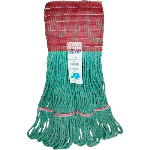 Wide-Band Mop Head, Antimicrobial/Floor Finishing/Specialty, Cotton/Rayon/Synthetic, Loop Style Auto-Cam