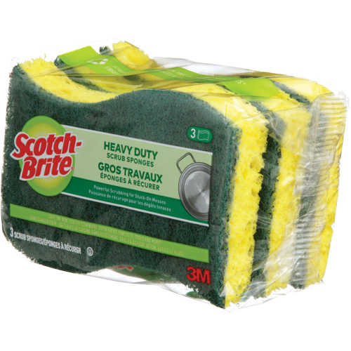 &eacute;ponge &agrave; r&eacute;curer pour les travaux intenses Scotch-Brite, &agrave; r&eacute;curer, 2-3/5" la x 4-2/5" l Auto-Cam