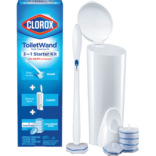 Ensemble de d&eacute;marrage de ToiletWand d&eacute;sinfectante jetable 3-en-1 Auto-Cam