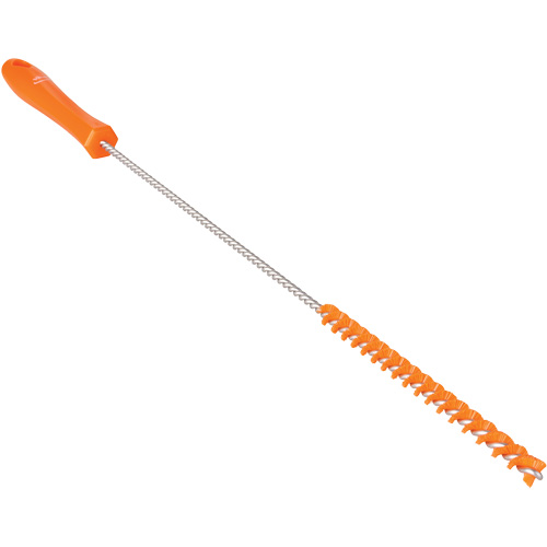 Tube Brush, Stiff Bristles, 19-7/10" Long, Orange Auto-Cam