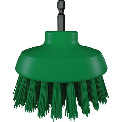 HyDrive Round Drill Brush, Extra Stiff Bristles, 3-1/10" Long, Green Auto-Cam