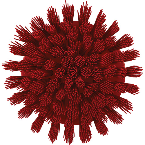 HyDrive Round Drill Brush, Extra Stiff Bristles, 3-1/10" Long, Red Auto-Cam