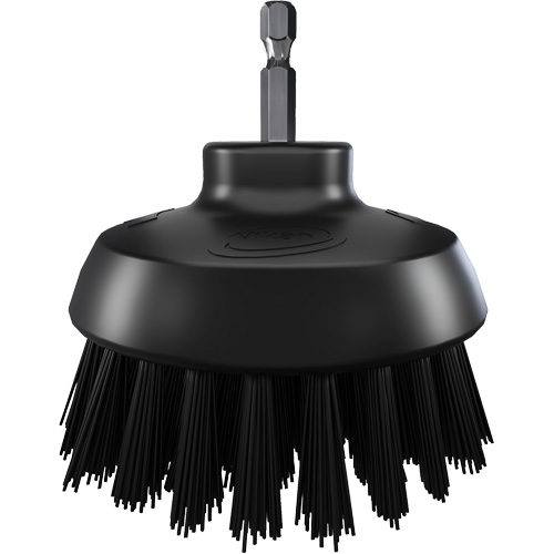 HyDrive Round Drill Brush, Extra Stiff Bristles, 3-1/10" Long, Black Auto-Cam