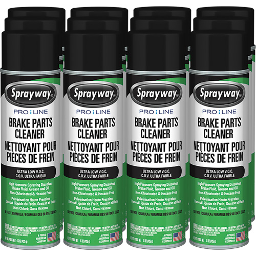 Pro Line Brake Parts Cleaner with Ultra Low VOC, Aerosol Can Auto-Cam