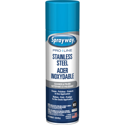 Pro Line Stainless Steel Cleaner & Polish, 15 oz., Aerosol Can Auto-Cam