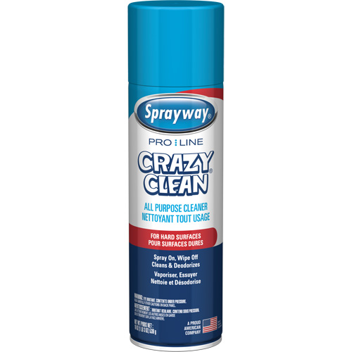 Nettoyant tout usage Pro Line Crazy Clean, 19 oz., Canette a&eacute;rosol Auto-Cam