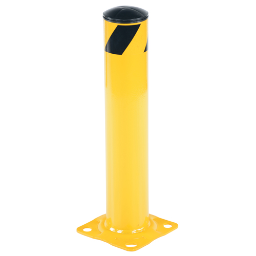 Butoir de s&eacute;curit&eacute;, Acier, 24" h x 4,5" la, Jaune Auto-Cam