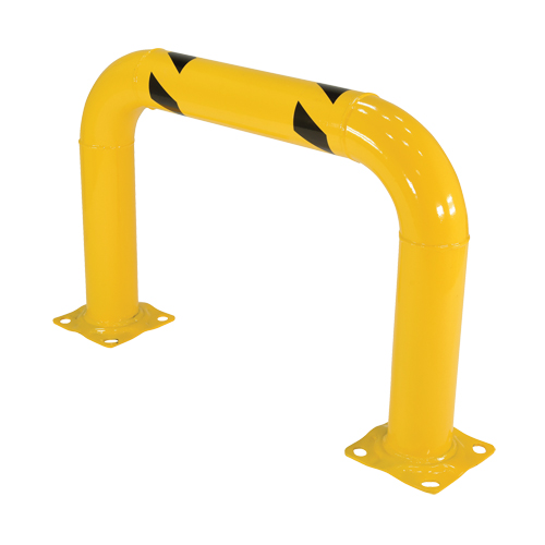 Garde-corps &agrave; profil &eacute;lev&eacute; pour machines, 3' la x 2' h, Jaune Auto-Cam