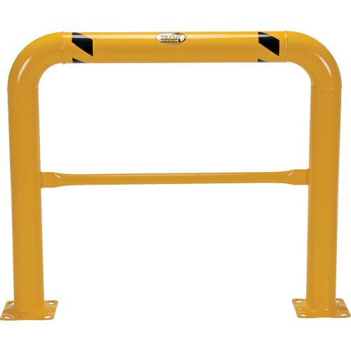 Garde-corps &agrave; profil &eacute;lev&eacute; pour machines, 4' la x 3,5' h, Jaune Auto-Cam