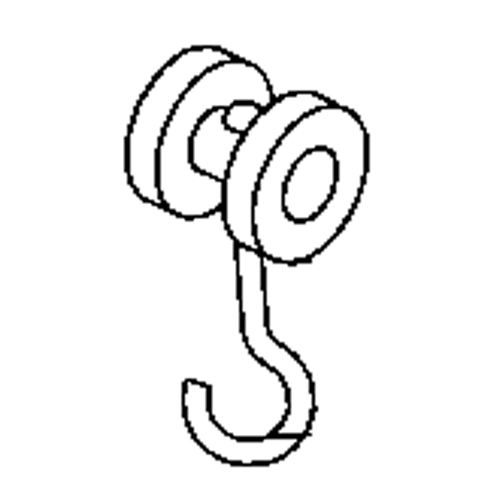 Curtain Partition Track Single Steel Roller Auto-Cam