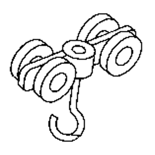 Rouleau double en acier pour rail de roulement de murs-rideaux Auto-Cam