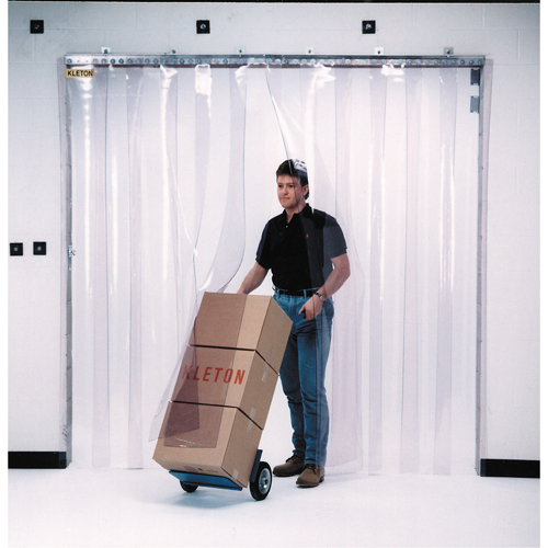 Strip Curtain Doors, 10' x 10' Door Opening, 12" Strip Width, 0.120" Strip Thickness Auto-Cam