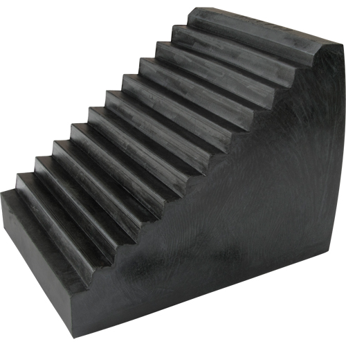 Wheel Chock, 9-1/2" x 6-1/2" x 7-1/2", Black Auto-Cam