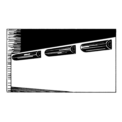 D&eacute;fenses de quai en caoutchouc refoul&eacute;, Caoutchouc, 4-1/2" la x 12" lo x 3-3/4" p Auto-Cam