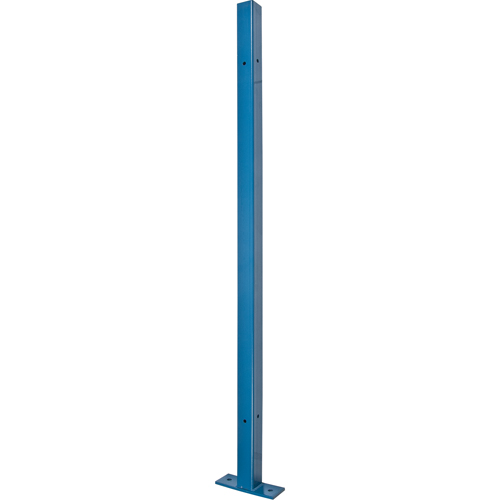 Poteau universel, 4,125' h x 2" la, Bleu Auto-Cam
