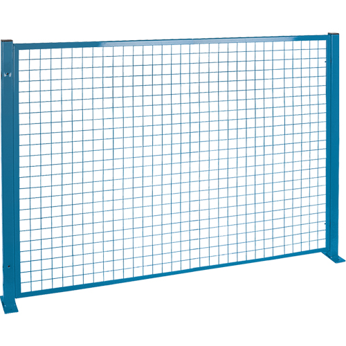 Protecteurs de p&eacute;rim&egrave;tre - Style treillis m&eacute;tallique, 4' h x 8' la, Bleu Auto-Cam