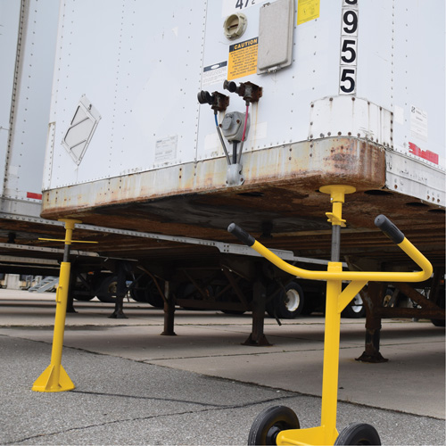 Two-Post Trailer-Stabilizing Jack Stands, 50 tons Lift Capacity Auto-Cam