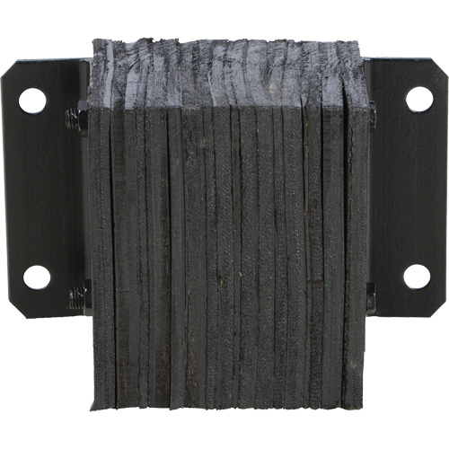 Laminated Dock Bumper, Horizontal, Rubber, 12" W x 6" D x 10" H Auto-Cam