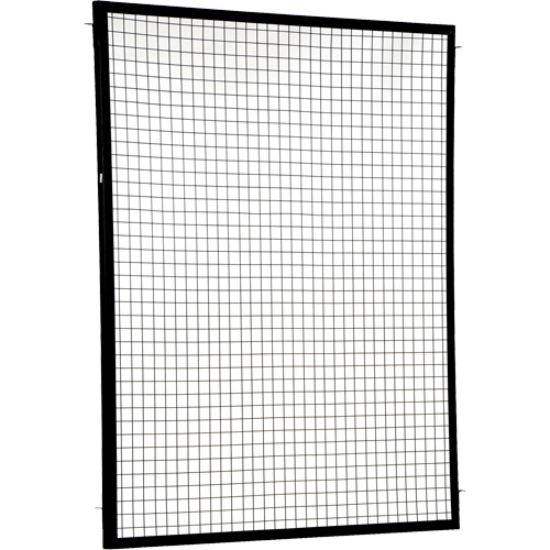 Adjustable Perimeter Guard Panel, 6' H x 5' W, Black Auto-Cam