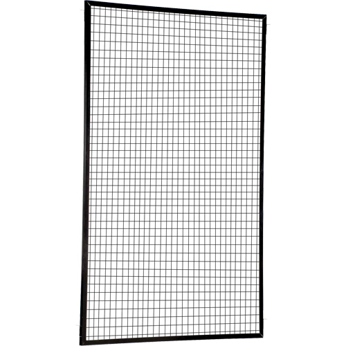 Adjustable Perimeter Guard Panel, 8' H x 5' W, Black Auto-Cam