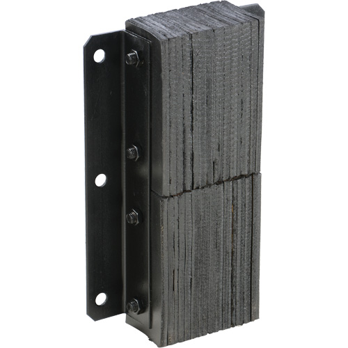 Laminated Dock Bumper, Vertical, Rubber, 13-1/4" W x 4-1/2" D x 20" H Auto-Cam