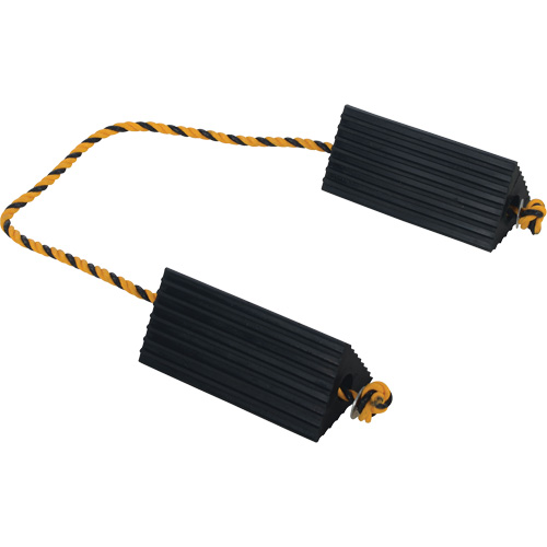 Cale de roue d'avion de transporteur a&eacute;rien, 5" x 10" x 4-1/2", Noir Auto-Cam