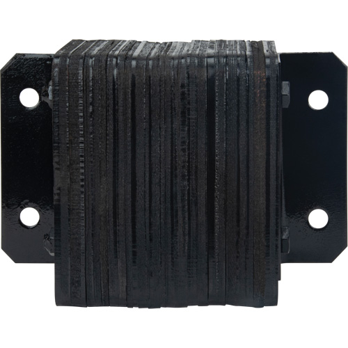 Laminated Dock Bumpers, Horizontal, Rubber, 12" W x 4" D x 10" H Auto-Cam