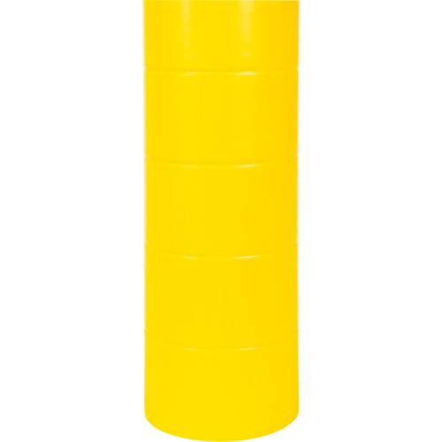 Capuchon en poly&eacute;thyl&egrave;ne pour borne de protection, 6-5/8" dia. x 60" l, Rouge/Jaune Auto-Cam