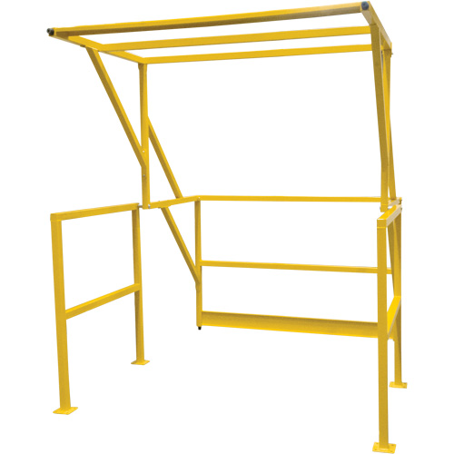 Barri&egrave;re de s&eacute;curit&eacute; pour mezzanine, 70" lo x 77" ha, 78" &eacute;lev&eacute;e, Jaune Auto-Cam