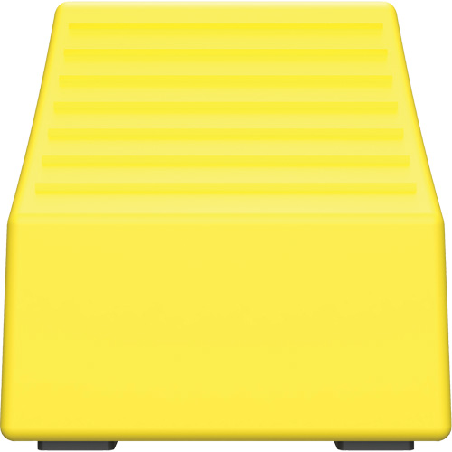 Checkers Safety Heavy-Duty Ultra Class Mining Wheel Chock without Bracket, HDPE, Yellow, 14-1/2" W x 17-1/2" D x 16" H Auto-Cam