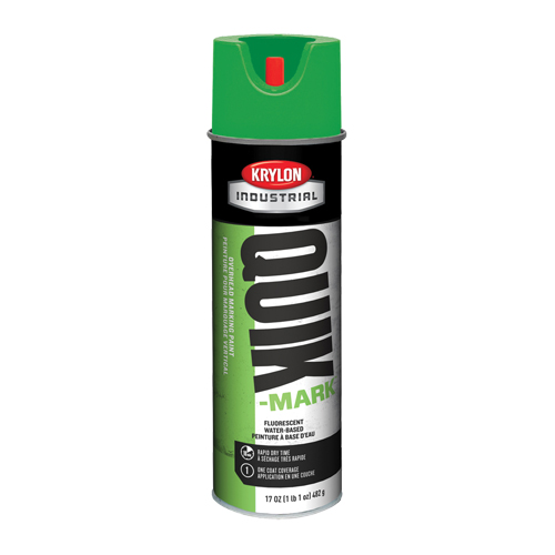 Industrial Quik-Mark Water-Based Overhead Marking Paint, 17 oz., Aerosol Can Auto-Cam