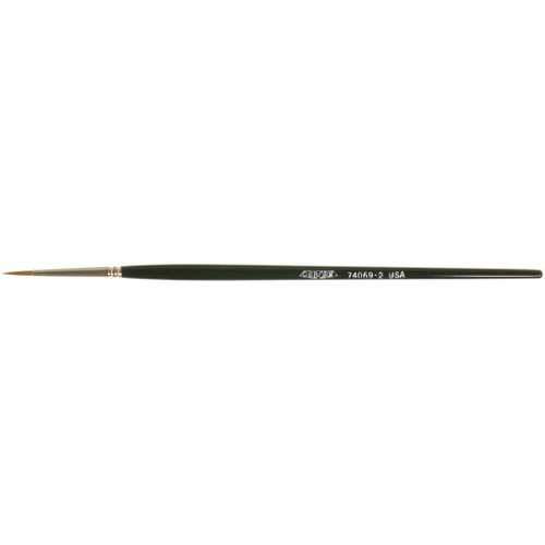 Pinceau d'artiste, Largeur de la brosse de 3/32", Martre rouge, Manche &agrave; Bois Auto-Cam