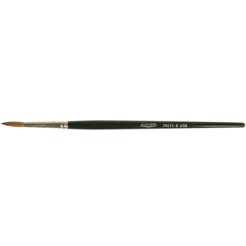 Pinceau d'artiste, Largeur de la brosse de 5/32", Martre rouge, Manche &agrave; Bois Auto-Cam