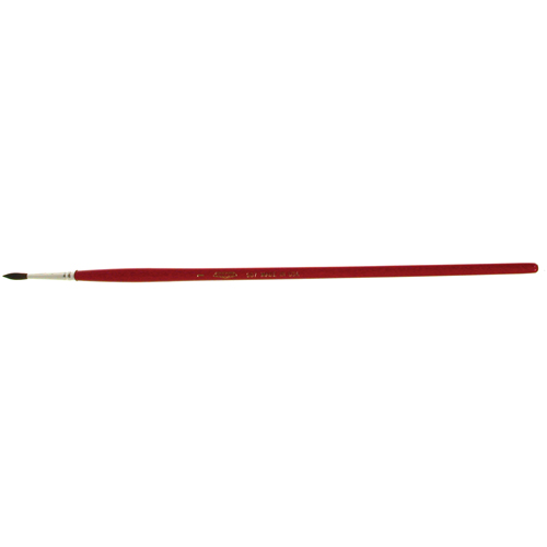 Round Marking Paint Brush, 9/64" Brush Width, Camel Hair, Wood Handle Auto-Cam