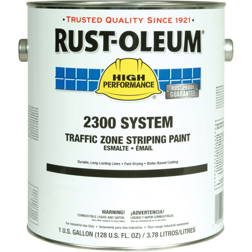 2300 System Traffic Zone Striping Paint, Yellow, Gallon Auto-Cam