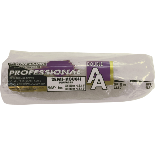 Professional AA Synthetic Paint Roller Cover, 19 mm (3/4") Nap, 240 mm (9-1/2") L Auto-Cam