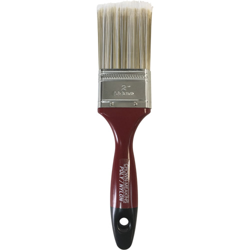 Semi-Pro Paint Brush, Poly/Nylon, Wood Handle, 2" Width Auto-Cam