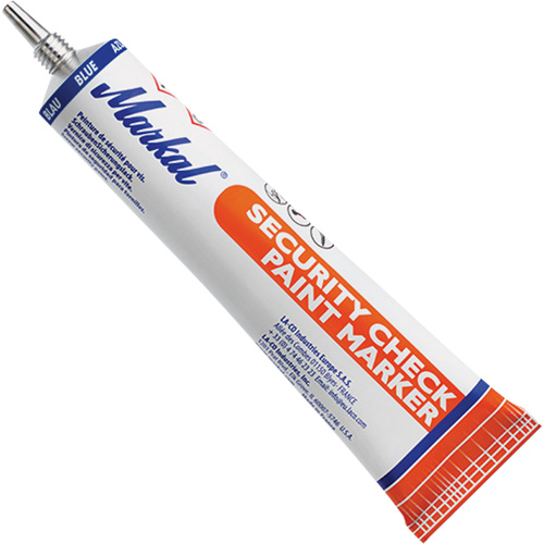 Security Check Paint Marker, 1.7 oz., Tube, Blue Auto-Cam