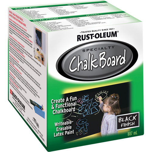 Chalk Board Paint, 877 ml, Can, Black Auto-Cam