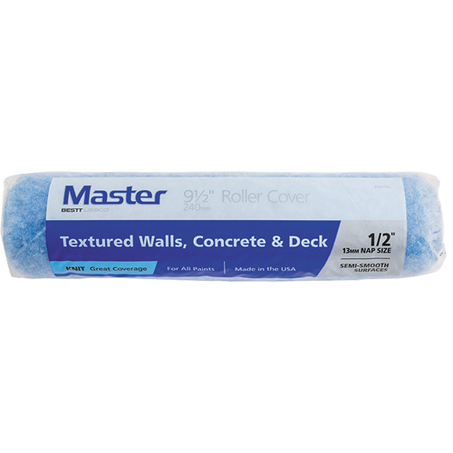 Master Knit Roller Cover, 13 mm (1/2") Nap, 240 mm (9-1/2") L Auto-Cam