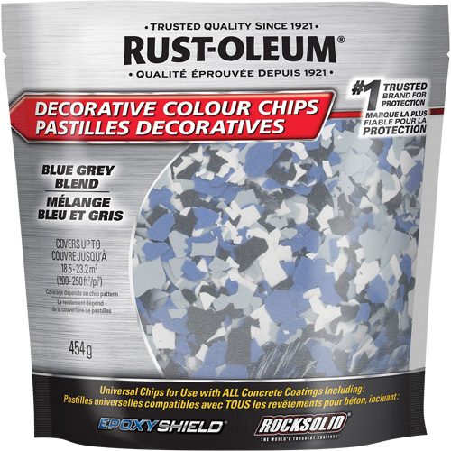Decorative Colour Chips, 474 g, Bag, Blue Grey Blend Auto-Cam