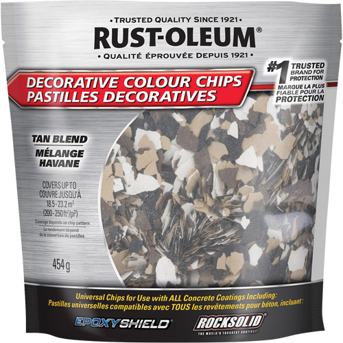 Decorative Colour Chips, 474 g, Bag, Tan Blend Auto-Cam