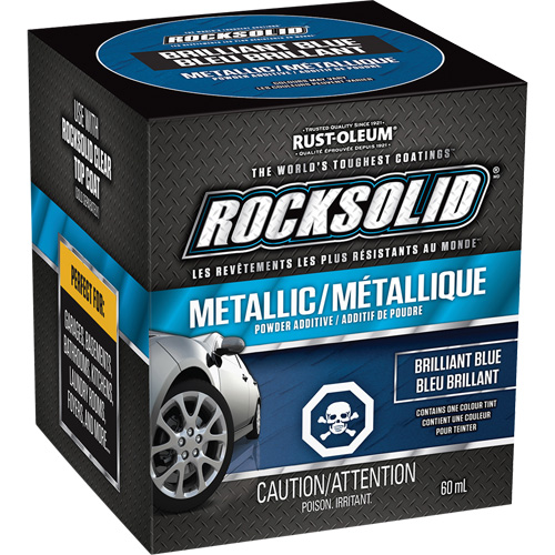 Additifs de poudre m&eacute;tallique RockSolid, 60 ml, Bouteille, Bleu brillant Auto-Cam