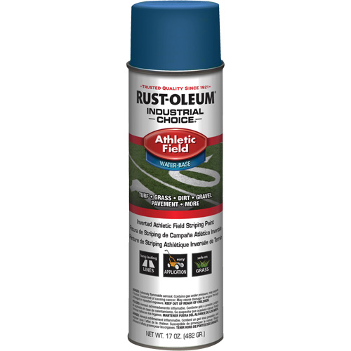 Peinture de lignage pour terrains de sport AF1600, Bleu, Canette a&eacute;rosol Auto-Cam