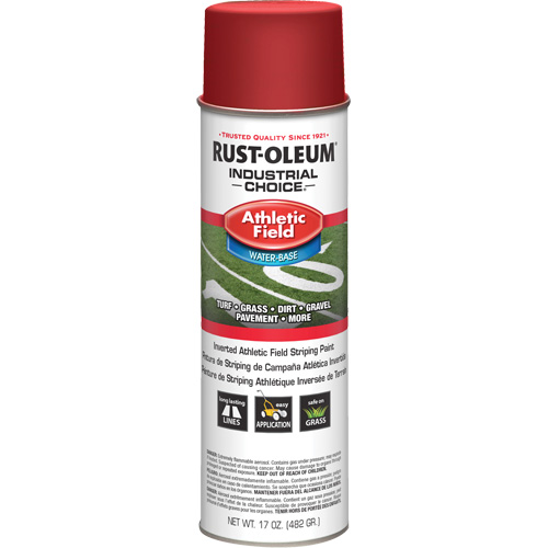 AF1600 Athletic Field Striping Paint, Red, Aerosol Can Auto-Cam