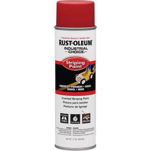 S1600 System Inverted Striping Paint, Red, Aerosol Can Auto-Cam