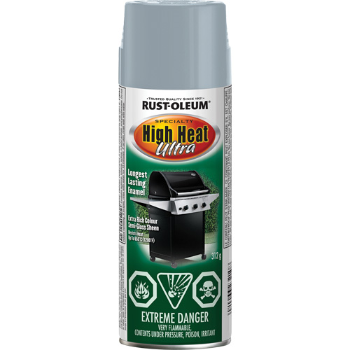 Specialty High Heat Ultra Enamel Spray Paint, Aerosol Can, Silver Auto-Cam