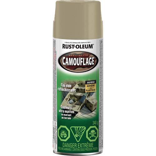 Peinture de camouflage Sp&eacute;cialit&eacute;, Canette a&eacute;rosol, Khaki Auto-Cam