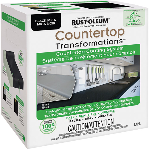 Countertop Transformations&reg; Mica Countertop Coating System, 1.42 L, Kit, Black Mica Auto-Cam