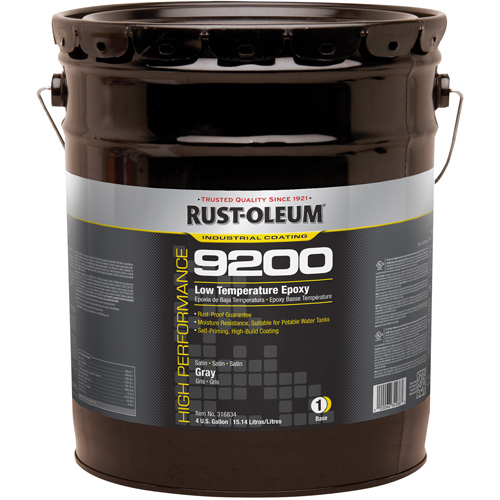 9200 System Low Temperature Epoxy Base, Grey, 4 gal., Pail Auto-Cam